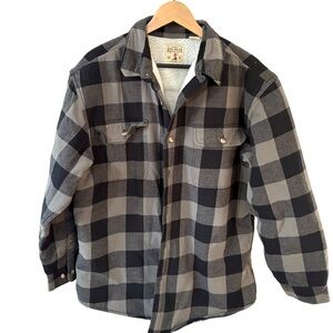 RedHead Brown Plaid Jacket with White Lining